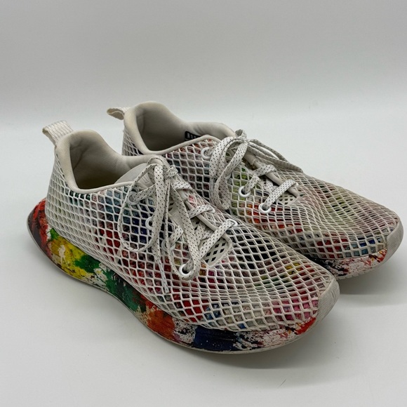 NOBULL Shoes - NoBull Diamond Mesh Runner Shoes Women's 9 Paint Splatter Lace Outdoor Athletic